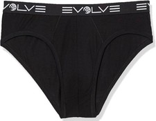 EVOLVE by 2 X ist Luxe No-Show Brief 3 Pack -Medium Black