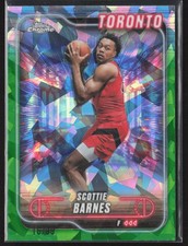 2024-25 Topps Chrome Sapphire #89 Scottie Barnes Green Sapphire #/99