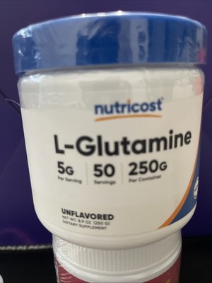 Nutricost L-Glutamine Powder 5g Unflavored 50 Servings