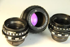 Set 3 lens Kiev-16U camera Mir-11M Vega-7-1 Tair-41M 4 Black Magic Pocket BMPCC