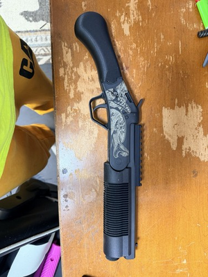#ad Fiberglass ABS Rossi Brawler 45 410 combo grip and forend $80.00