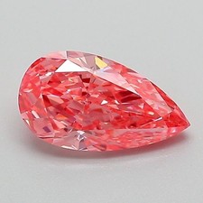 1.03 Ct Fancy Vivid Pink Color VS1 Lab Grown Pear Cut IGI Certified CVD Diamond