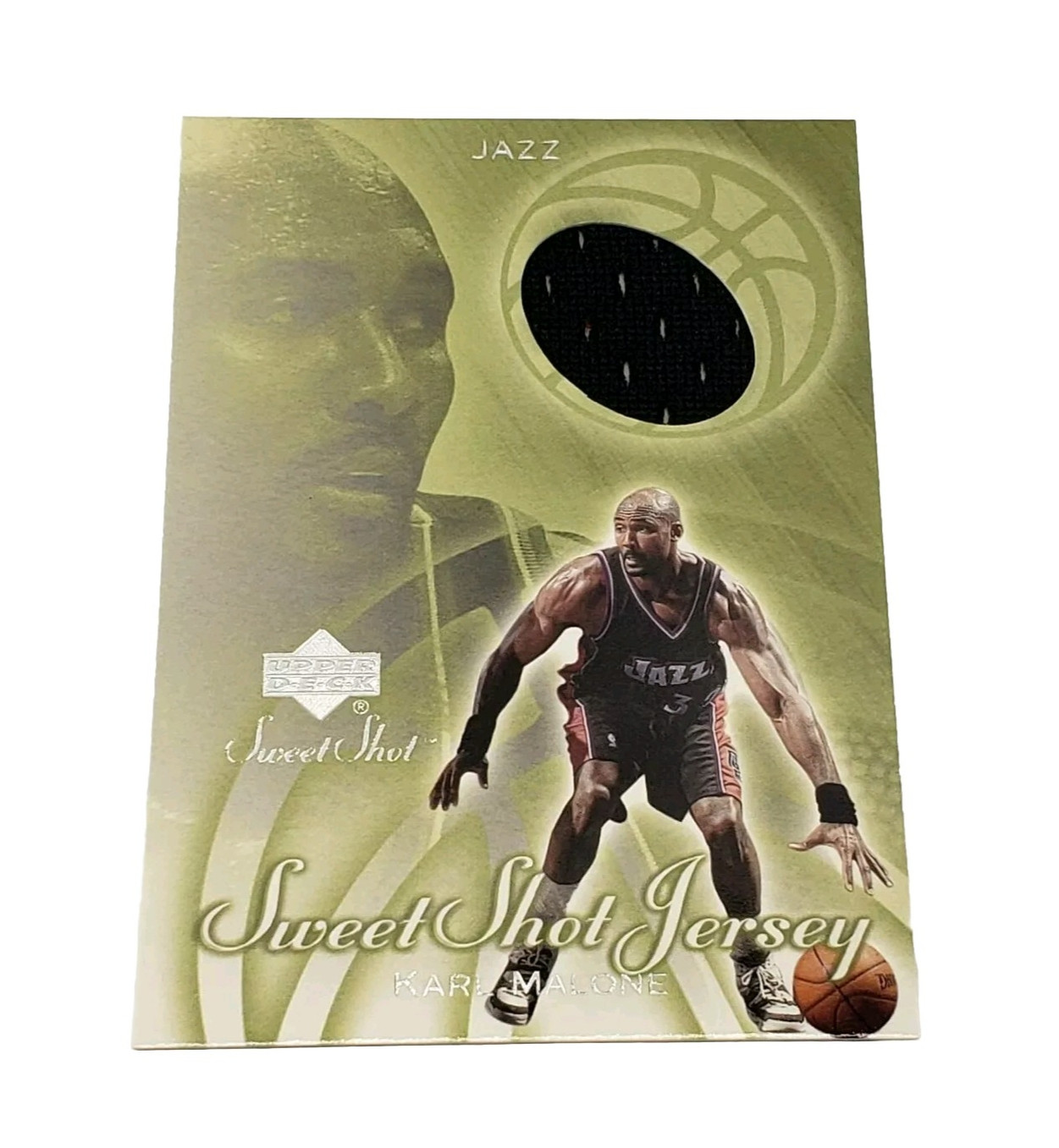 2001-02 Upper Deck Sweet Shot Karl Malone Game Used Jersey Card #KM - HOF