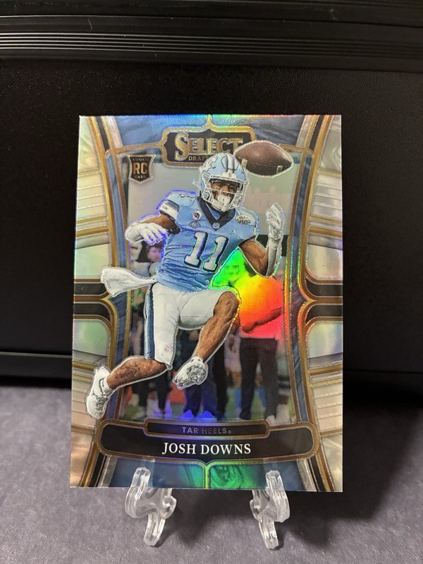 2023 Panini Select Draft Picks - Concourse Josh Downs #16 Silver Prizm (RC)