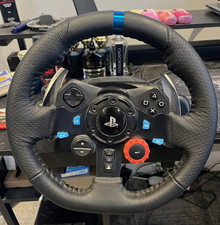Logitech G29 Racing Wheel with Pedals, Wired, Black for PlayStation consoles
