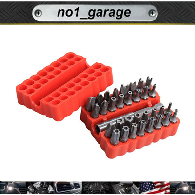 33PCS Hex Head Screwdriver Bit Set with 1/4 Extension Bit Holder Tool Set 