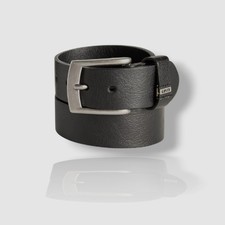 Levi's Kids Boys Black Faux Leather Dress Belt Size XL 34-36