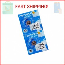 Renata 319 SR527SW Batteries - 1.55V Silver Oxide 319 Watch Battery 2 Count