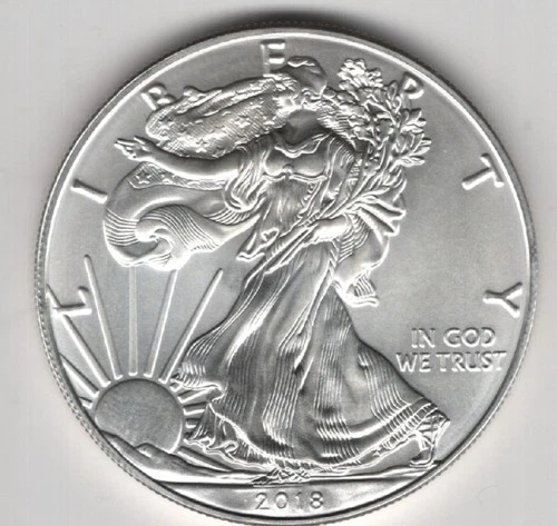 2018 WALKING LIBERTY AMERICAN EAGLE .999 FINE SILVER DOLLAR COIN 1oz. $1 USA