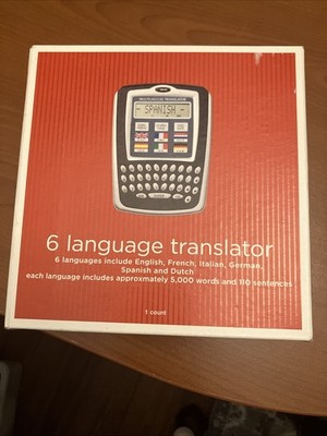 Six Language Translator 5000 Words English French Italian German Spanish Dutch