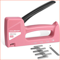 Handtacker Tackerpistole Pink Polsterung Heftpistole Mit 800 Klammern 8Mm Holz