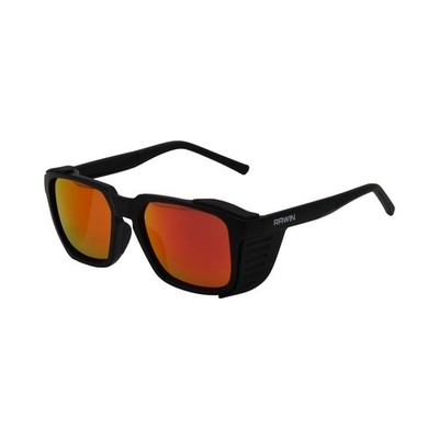 Outdoor Sunglasses with Side Shields, Adjustable Temples, Durable Frame for S