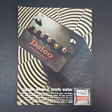 1966 United Delco Service Energizer Car Battery Vintage Print Ad General Motors