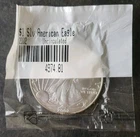 2002 $1 American Silver Eagle Dollar in a Littleton Packet