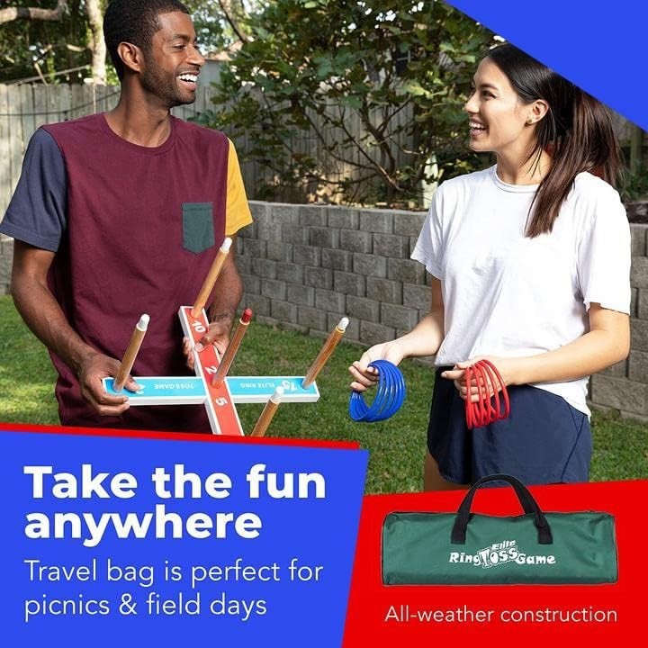 Exciting Ring Toss Game for Kids & Adults - Perfect for Backyard Gatherings!