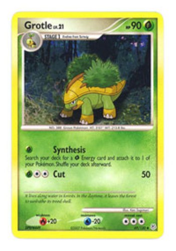 4x Lightly Played Grotle - 49/130 - Uncommon Pokemon Diamond & Pearl