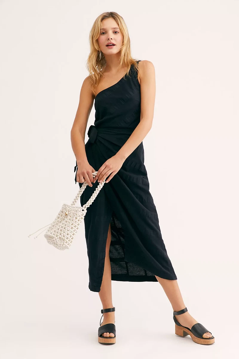 best linen shirt dress Alix Linen Shirtdress - / Navy- Size4XS