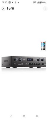 Donner MAMP5 Bluetooth HiFi Power Amplifier Receiver440W 4 Channel Audio Amp