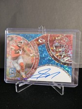 SKYY MOORE 2023 PANINI SPECTRA CHAMPION SIGNATURES NEON BLUE AUTO /50 No. CS-SM