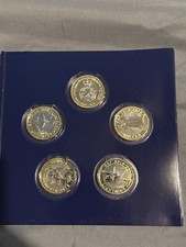 2018 RAF Centenary £2 Pound Coin Set Spitfire Sea King Vulcan F-35 Two Pound