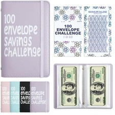 100 Days Money Saving Challenge Binder - Save 10,000 with Fun Envelopes