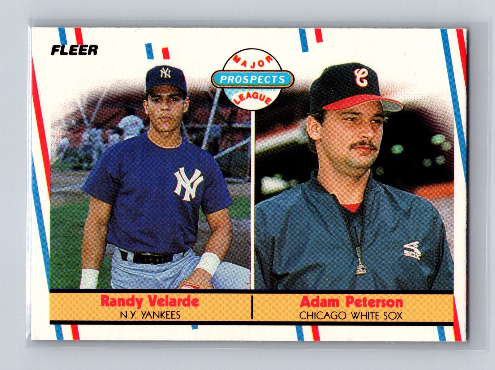 1988 Fleer - Randy Velarde, Adam Peterson #646 (RC)
