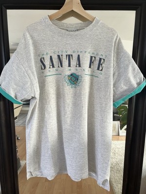 Vintage 90s Santa Fe New Mexico T-Shirt XL Oversized USA Graphic Gear for Sports