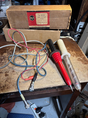 VINTAGE EICO & RCA HIGH VOLTAGE TEST PROBES Untested WG-290 1090 MEG