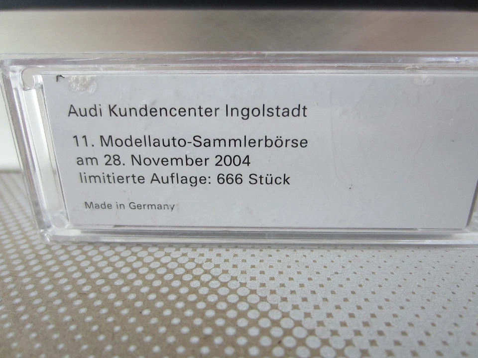 BUSCH AUDI A6 LIMOUSINE INGOLSTADT in PINK - model is PLASTIC - HO or 1:87 scale - Image 2 of 4