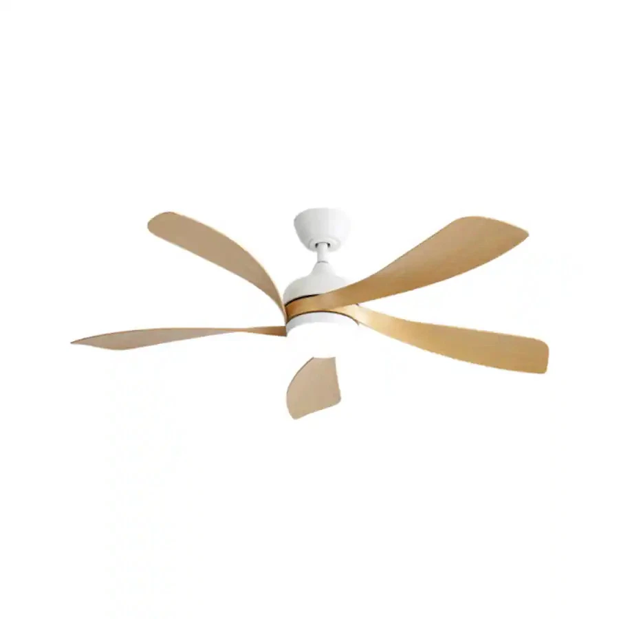 GOODSILO 52" White Modern LED Ceiling Fan Dimmable Light Remote DC Motor - Image 2 of 4