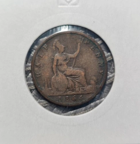 Photo of a 1864 Victoria Half Penny from an eBay listing that sold on Jun 29, 2026