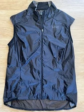 Women’s Large Gore Bike Wear Black Gore-Tex Infinium Full Zip Mesh Back Vest