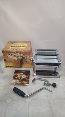 Marcato Atlas Mdl 150 Pasta Noodle Maker Machine Made In Italy + BOX Stainless