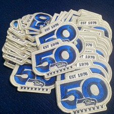 patches for clothing,Seahawks 50th Anniversary Embroidery iron on Patch 10 pices