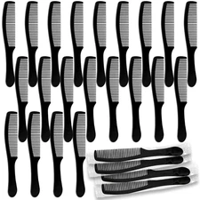 100 Packs Individually Wrapped Combs Disposable Plastic Hair Combs in Bulk Set f