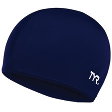 TYR Adult Lycra Fiber Swim Cap Navy 10 x 3 x 1"