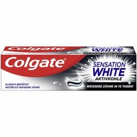 Colgate Sensation Weiß Aktivkohle Zahnpasta 75Ml Packung