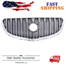 Front Upper Grill Grille Chrome Black New For Buick Enclave 2013-2016 2017