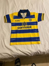Parma AC Home Kit 1998/99 Lotto Parmalat Kids Shirt + Shorts Vintage