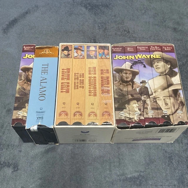 John Wayne VHS Lot The Alamo Riders of Destiny Best Of Western Movies Collection - Image 4 of 4