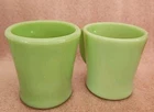 2 Vtg Fire King Jadeite Jadite Glass Green D Handle Mugs. Excellent Condition