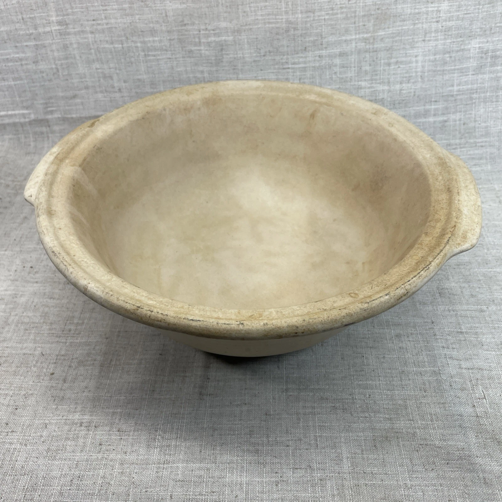 VTG Pampered Chef Family Heritage Stoneware Large Baking Bowl Made in USA 12-In