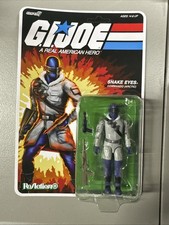 Super7 G.I. Joe ReAction  Wave 5 Arctic Snake Eyes Movie Figure Unpunched Card