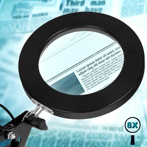 Lupe mit Licht und Ständer 10X, 2-in-1 stufenlos dimmbare LED-Schreibtischlampe - Bild 11 von 11