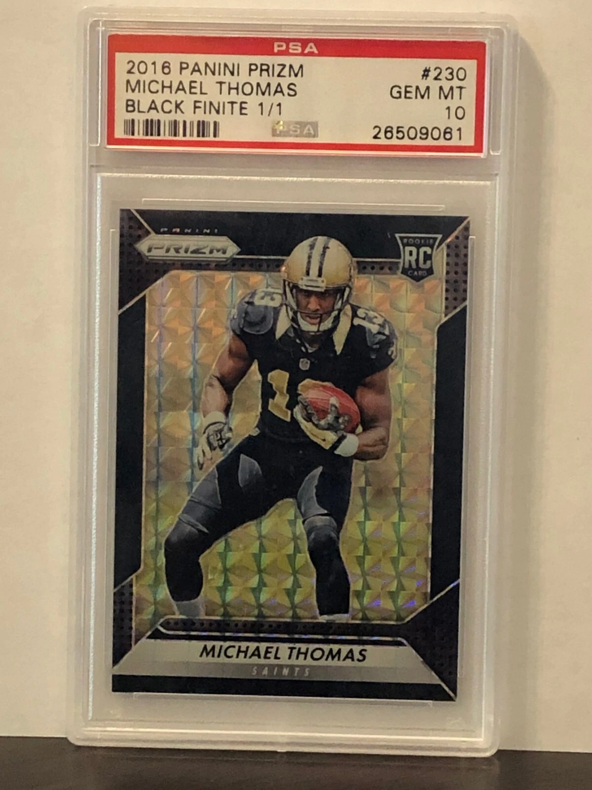 Michael Thomas Panini Prizm #230 Black Finite Prizm 1/1