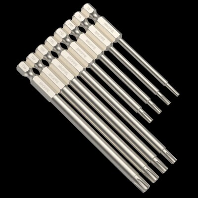 Torx Long Magnetic Impact Rated Screwdriver Drill Driver Bits T5-T40 PROFESSIONA
