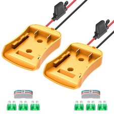 2 Packs Power Wheel Adapter for Dewalt 20V Battery Adapter Power Wheels Batte...