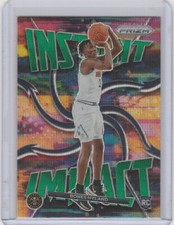 2021-22 Panini Prizm Instant Impact Green Prizm Bones Hyland #6 Rookie RC MINT