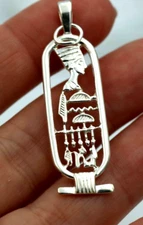 Kaedesigns New Genuine Sterling Silver Nefertiti Pendant or Charm *  Free post
