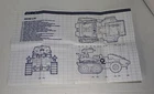 Snow Cat ORIGINAL Blueprints Vintage 1985 Hasbro G.I.Joe ARAH